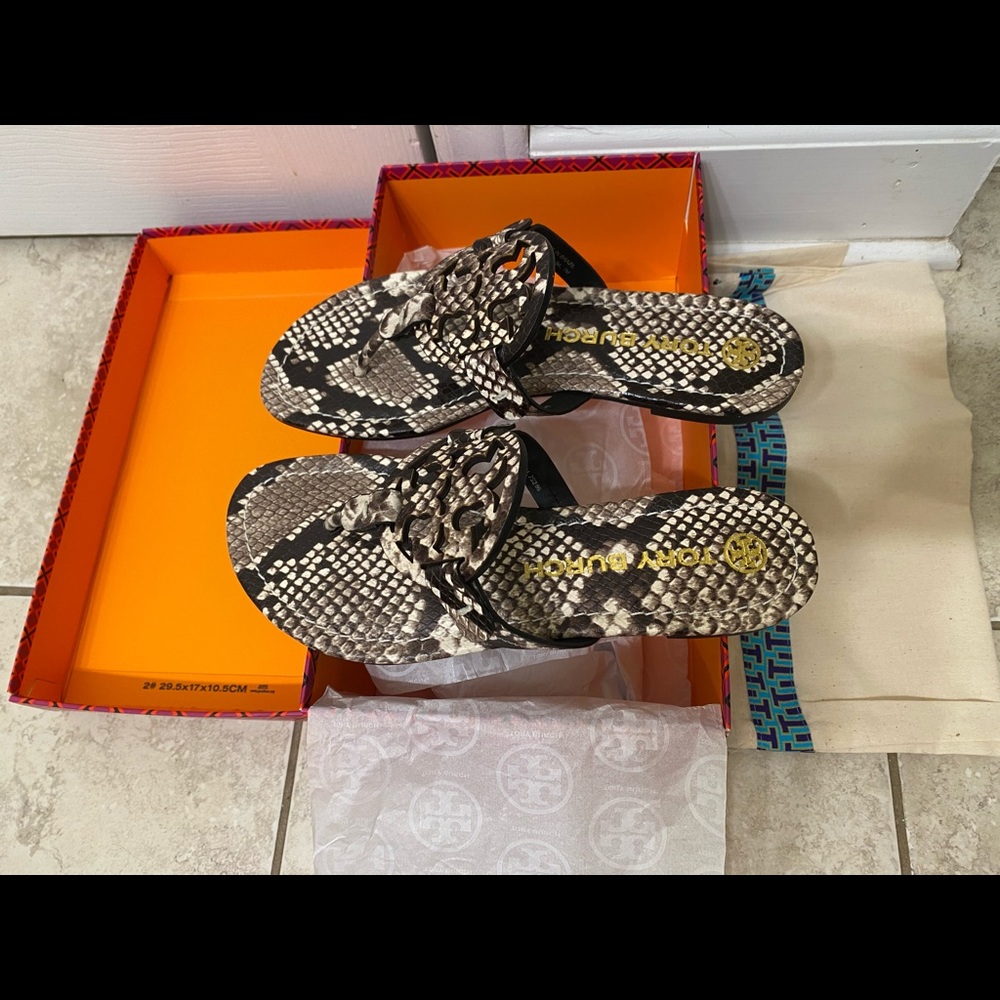 SOLD // Tory Burch Miller Sandals - Warm Roccia